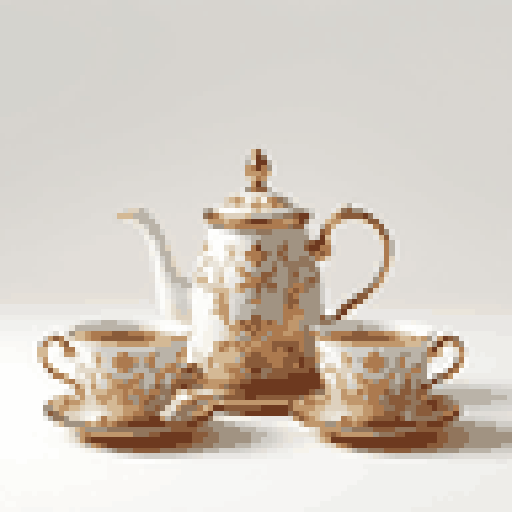 ชุดแก้วชงชากาแฟพร้อมที่กรอง (ภาพประกอบ AI)